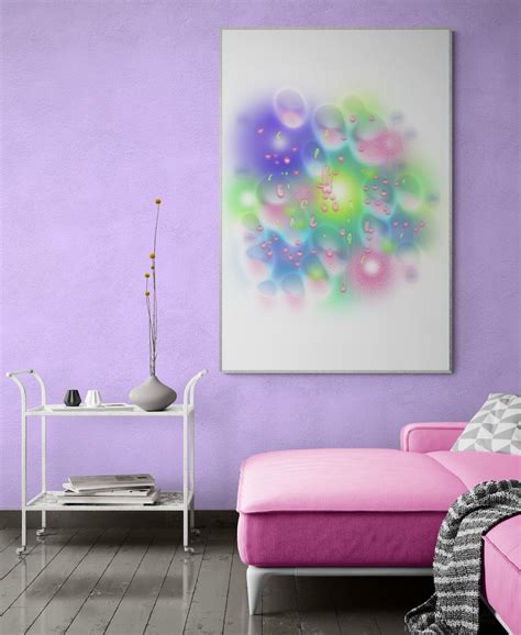 Lilac Wall Art Print Digital Download Print Abstract Painting