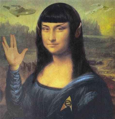 Pin By Gil Li Banat On Mona Mona Lisa Mona Lisa Parody Star Trek Art