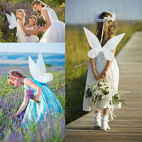 Buy Fairy Wings Dress Up For Girls White Fairy Wings Sparkle Sheer