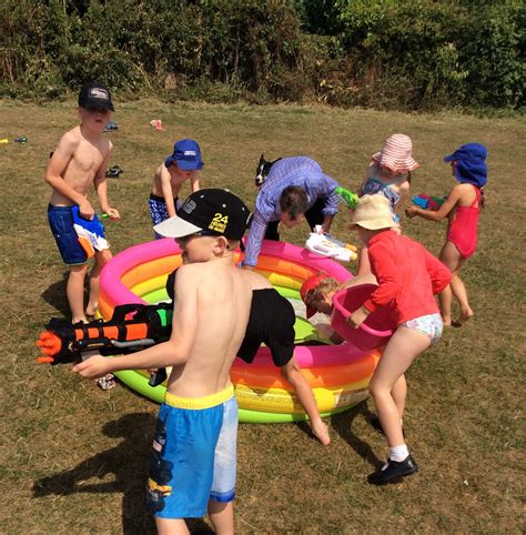 Infant Water Fight Turnditch Ce Primary School