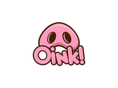 Oink Pig Logo Oink Animation Art Character Design