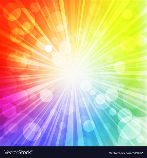 rainbow sun royalty free vector image vectorstock