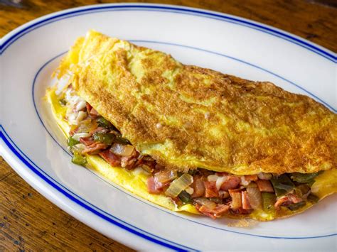 Western Omelette With Bell Pepper Onion Ham And Cheese Recipe