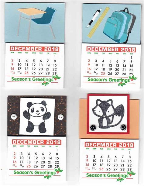 Holleys Blog Mini Calendars