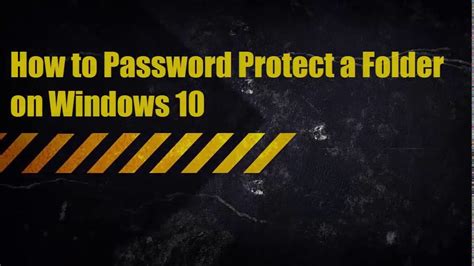 For windows 10 pro, the steps are pretty straightforward. How To Password Protect Folder Windows 10 - Mixarena