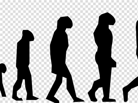 Group Of People March Of Progress Human Evolution Neanderthal