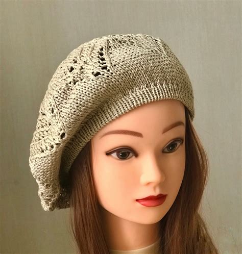 Knitted Slouchy Beret Wool Knit Winter Alliance Agora