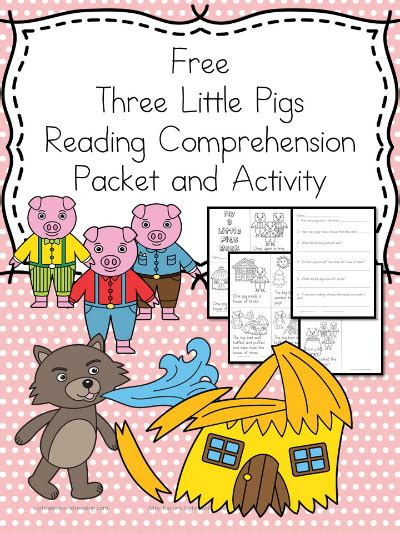 Free 3 Little Pigs Reading Comprehension Pack The Homeschool Village
