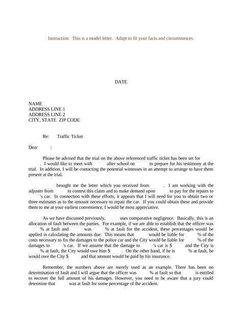Sample Letter To Judge For Traffic Violation Fill Out Sign Online