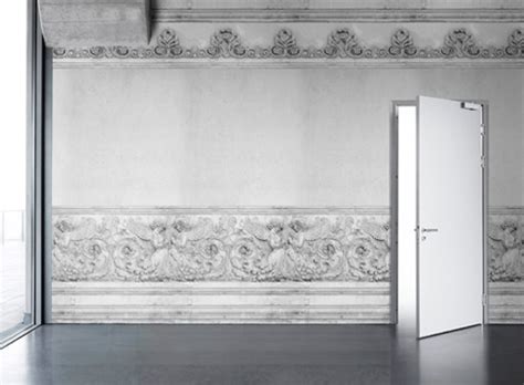 White Panelling Wallpaper — Renovate Better Living Through Design