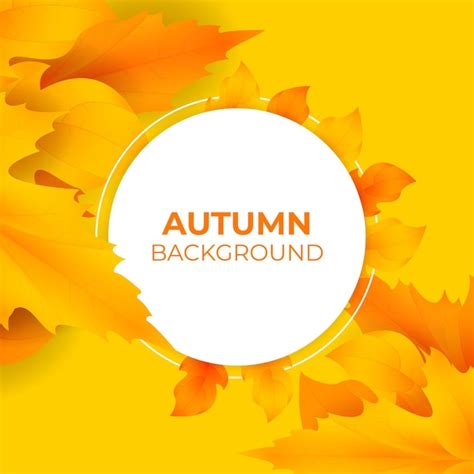 Premium Vector Autumn Leaves Background Premium Vector