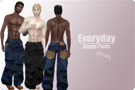 My Sims 4 Blog Baggy Jeans For Males By Xmisakix