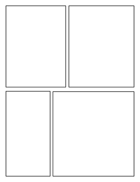 Blank Comic Book Template Hohpachess