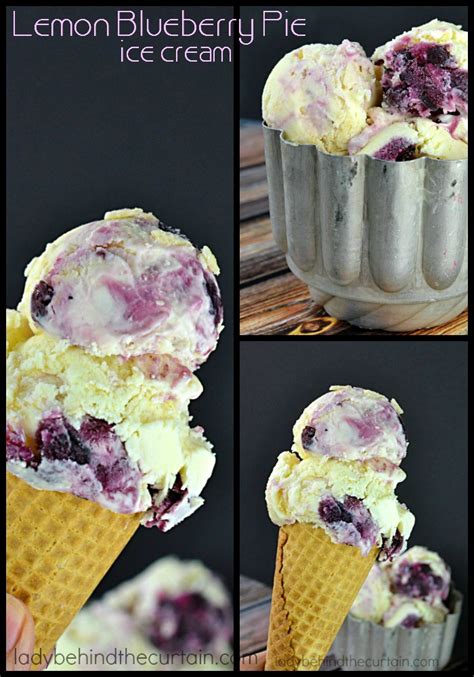 Lemon Blueberry Pie Ice Cream