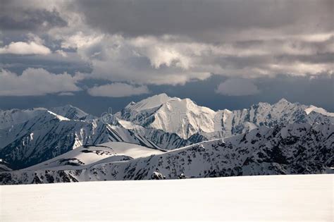 Altai Mountain Rocks Glacier Snow Stock Photo Image Of Range Mount