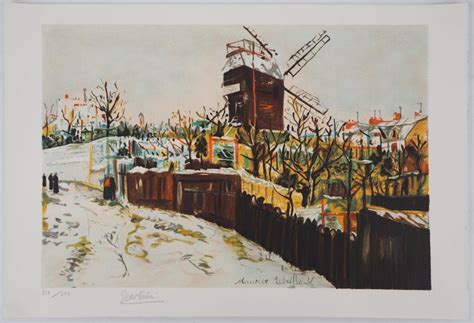 Maurice Utrillo Mill Of Montmartre Lithograph For Sale