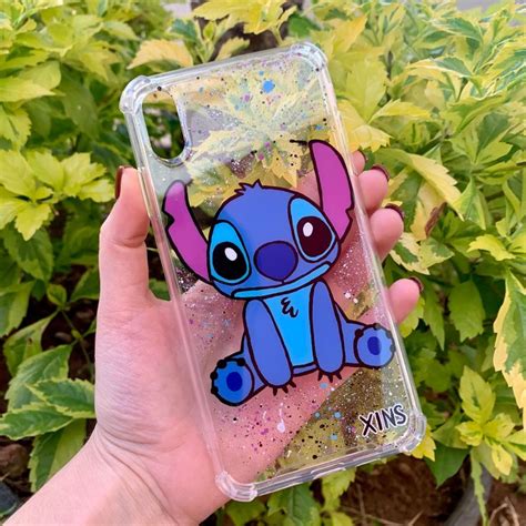 Stitch Funda Pintada A Mano Fundas De Stich Carcasas De Celulares