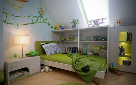 Cool kids room soccer bedroom theme theme green schemes is one images from awesome 19 images cool ideas for kids bedrooms of. Attic Spaces | Green boys room, Attic bedroom designs ...