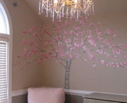 Pale pinks and whites with a stunning cherry blossom tree wall decal to make everyone say wow!. Cherry blossom baby nursery- LOOOOVVVEEEE this tree ...