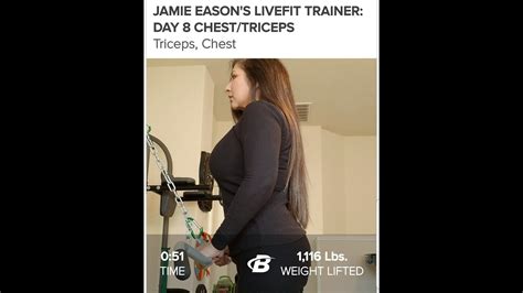 🏋️‍♀️ Live ~ Day 8 Live~chest And Triceps Of Jamie Easons Livefit 🏋️‍♀️