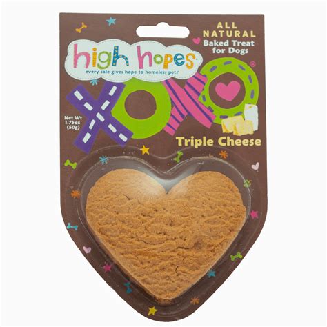 Triple Cheese Dog Treat XOXO - High Hopes for Pets High Hopes for Pets