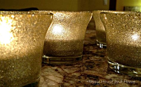 Happy House And Home Diy Glitter Candle Holders