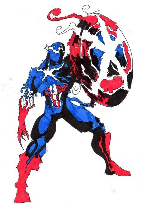 Symbiote Captain America By Hulkling On Deviantart Captain America