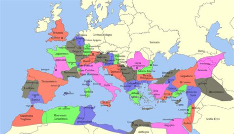 Provinces Of The Roman Empire Digital Maps Of The Ancient World
