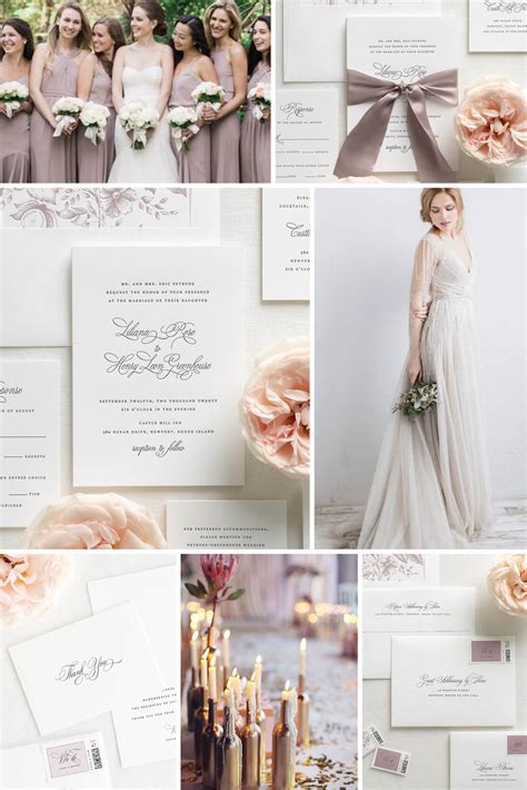 Dusty Purple Wedding Inspiration With Ribbon Shine Wedding Invitations