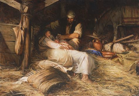 The Birth Of Jesus Christ Painting