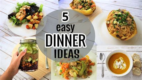 5 Easy Healthy Dinner Ideas Recipes For Beginners And Weight Loss Youtube