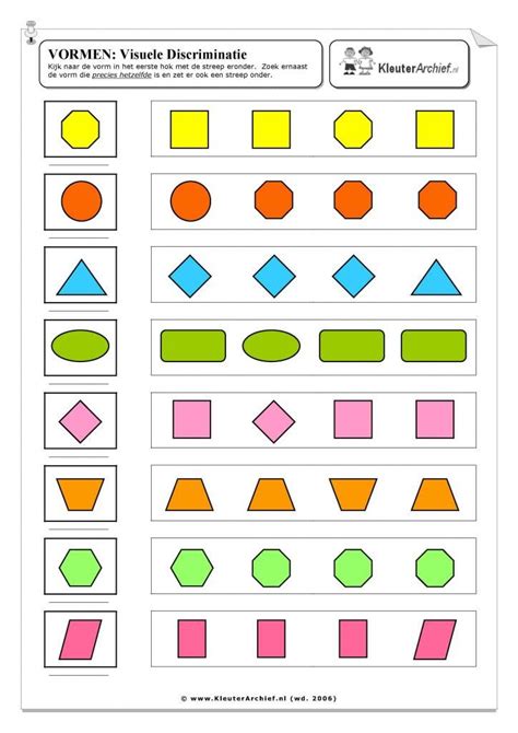 vormen vormen leren vorm knutselen kleuren