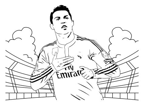 Cristiano Ronaldo To Print Coloring Page Free Printable Coloring Pages