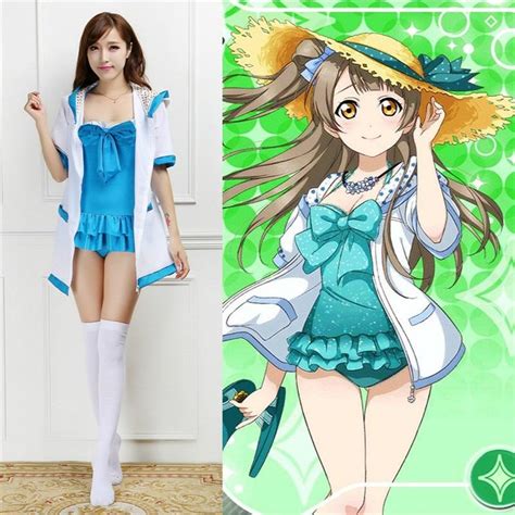 Japanese Anime Lovelive Cosplay Costumes Swimwear Dress