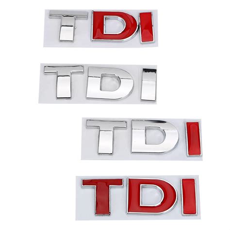 Car Sticker 3d Metal Tdi Logo Emblem Badge Decal Turbo Direct Injection
