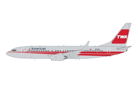 Twa Heritage Livery By American Airlines Boeing 737 800w Winglets