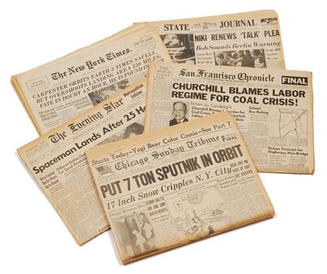 Vintage Newspaper From Any American City And From Any Date