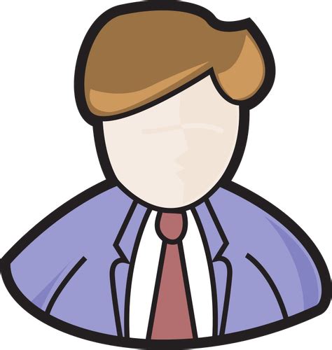 Suited Man Avatar Public Domain Vectors