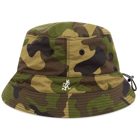 Gramicci Shell Reversible Bucket Hat Camo And Black End Es