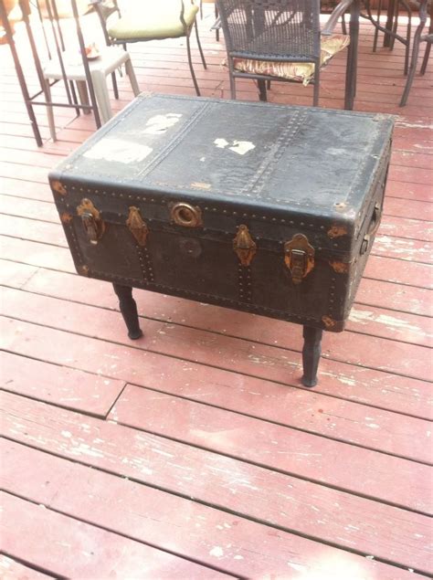 Upcycled Old Trunk Into A Unique Table For Storage Etc Unique