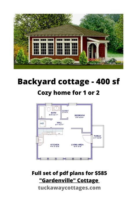 This Is One Of Our Small Backyard Cottage Designs Plans Available At