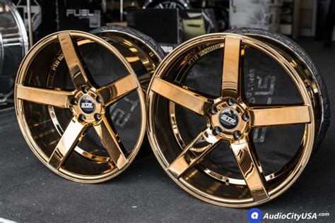 20 Str Wheels 607 Gloss Gold Platted Deep Concave Rims Limited Quantity