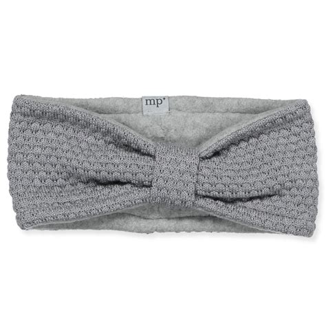 Mp Denmark Grey Merino Wool Headband Grey Marled