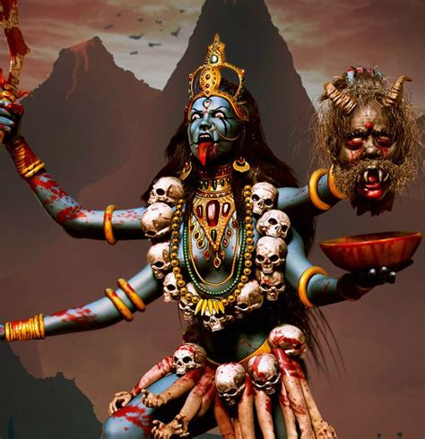 Paramchaintanya Men kali by André Yamaguchi Kali goddess Kali mata