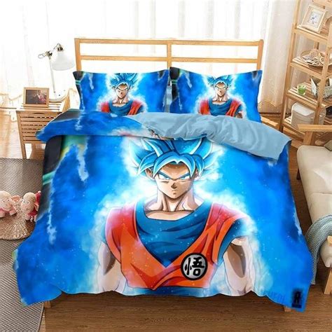 A dragon is a large, serpentine, legendary creature that appears in the folklore of many cultures worldwide. Son Goku Super Saiyan Blue Kanji Symbol Bedding Set