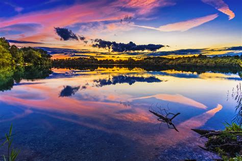 Free Images Nature Sky Cloud Reflection Wilderness Dawn Loch
