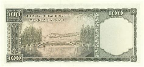 Banknote Index Turkey 100 Lira P176a