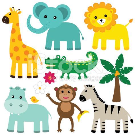 Cute vector animals set (With images) | Safari baby animals, Cute cartoon animals, Cartoon animals