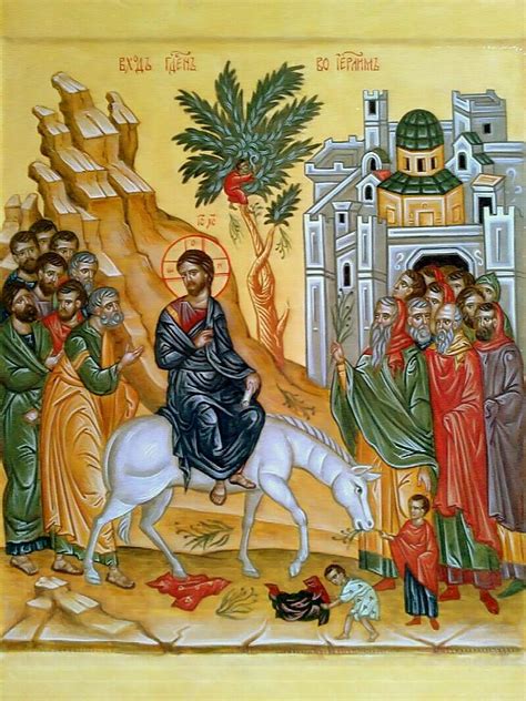 Jesus Triumphal Entry Into Jerusalem Painting By Andrey Peshkov Pixels