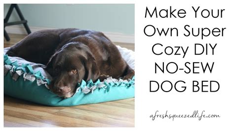 How To Make A Diy No Sew Dog Bed Youtube